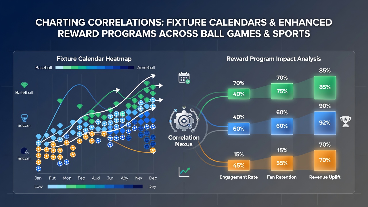 Data visualization showing reward program spikes aligned with dense fixture periods in multiple sports