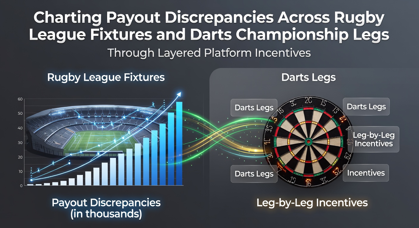 Overview of rugby league and darts betting platforms showing incentive structures
