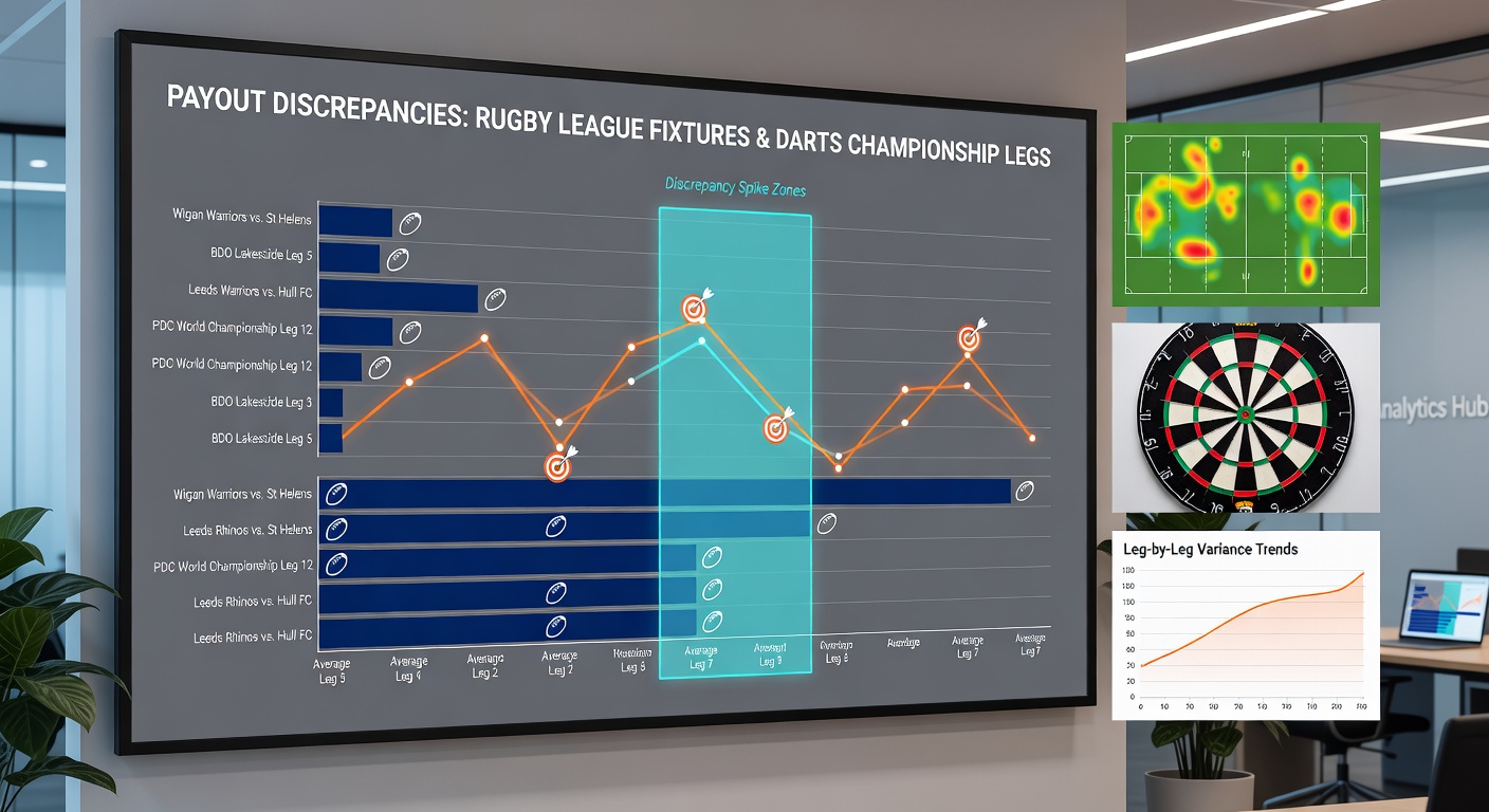 Detailed breakdown of layered incentives for darts legs and rugby league payouts