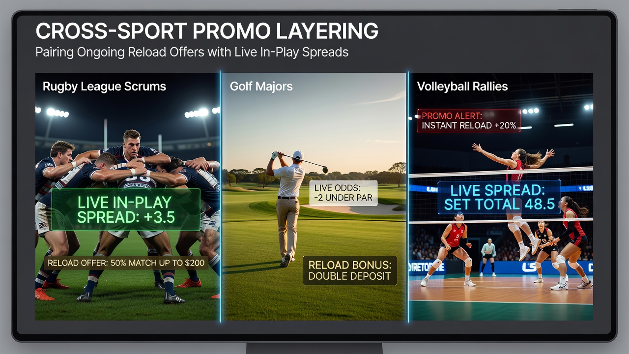 Rugby league scrum formation during live in-play betting action