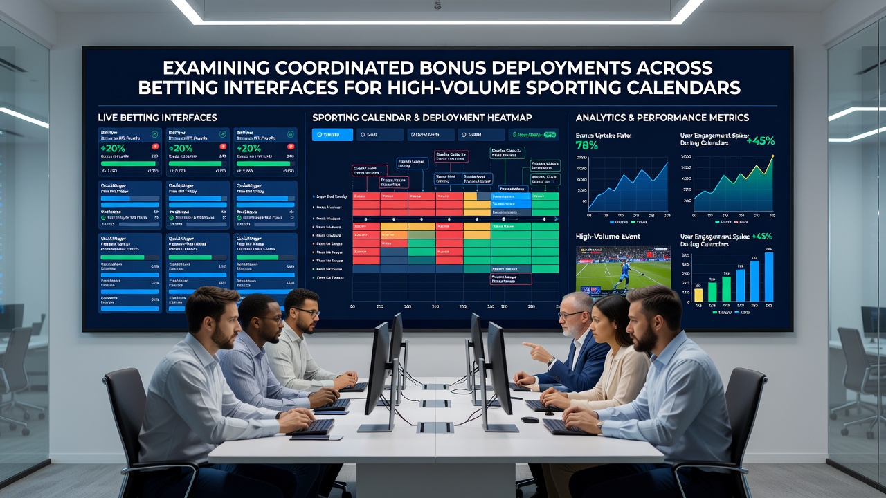Multiple sports events calendar with bonus indicators overlaid on betting platforms