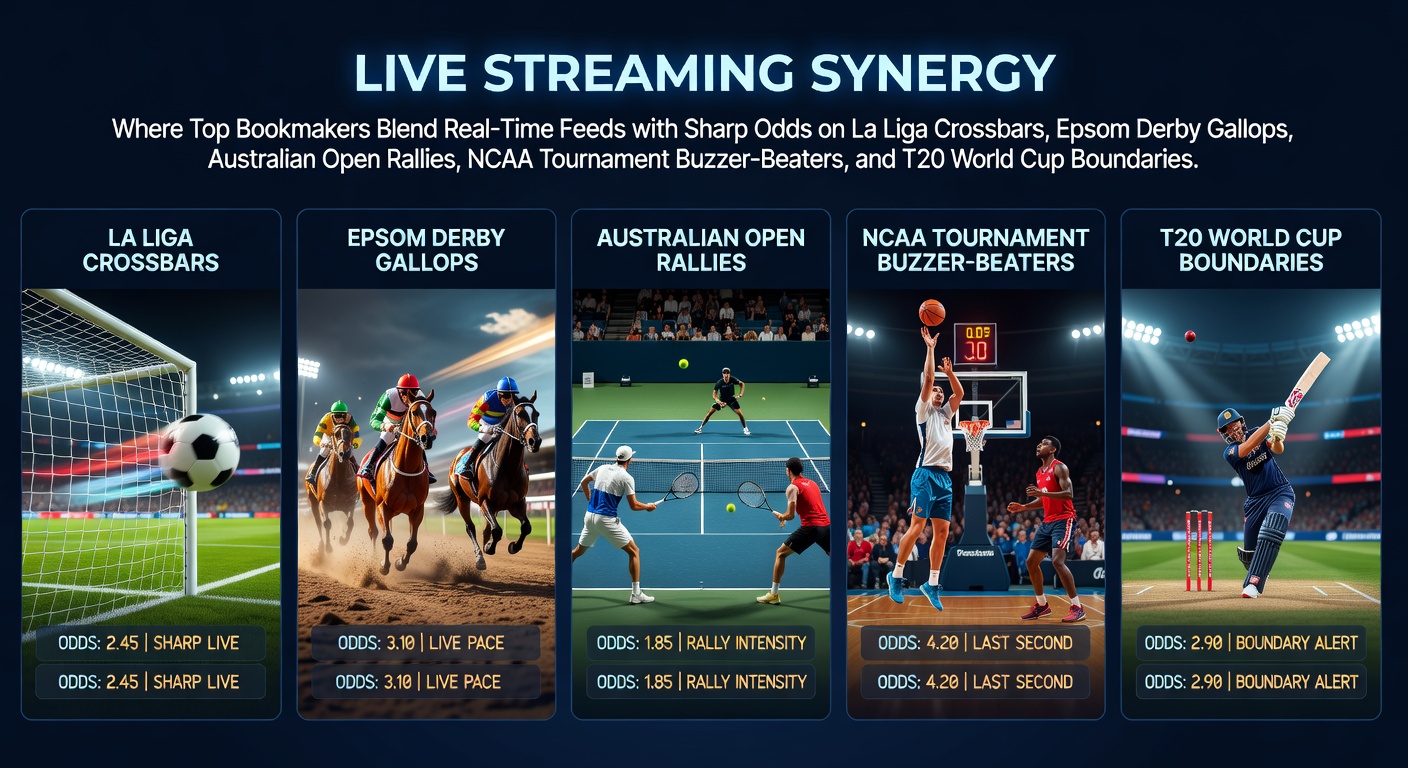 Dynamic live stream overlay showing La Liga action with real-time odds fluctuations during a tense crossbar moment