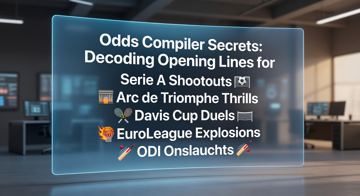 Vibrant stadium scene capturing Serie A intensity with fans and players in action under floodlights, symbolizing the high-stakes opening lines that odds compilers craft