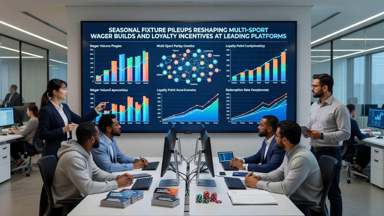 Bettors reviewing multi-sport accumulator options on a digital platform during seasonal fixture overlaps